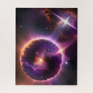 Science Fictional Cosmic Purple Universe Jigsaw Puzzle