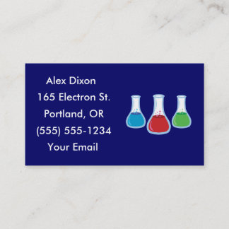 Science Flask Business Cards