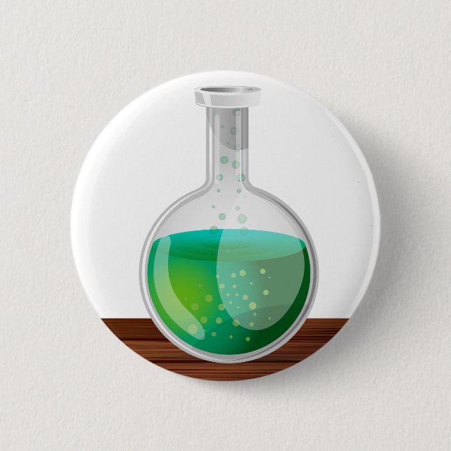 science Flask Pinback Button (Front)
