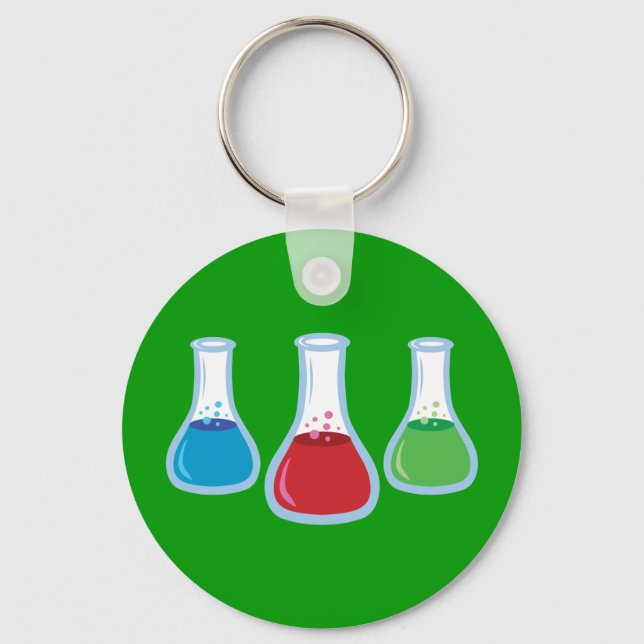 Science Flasks Keychain (Front)