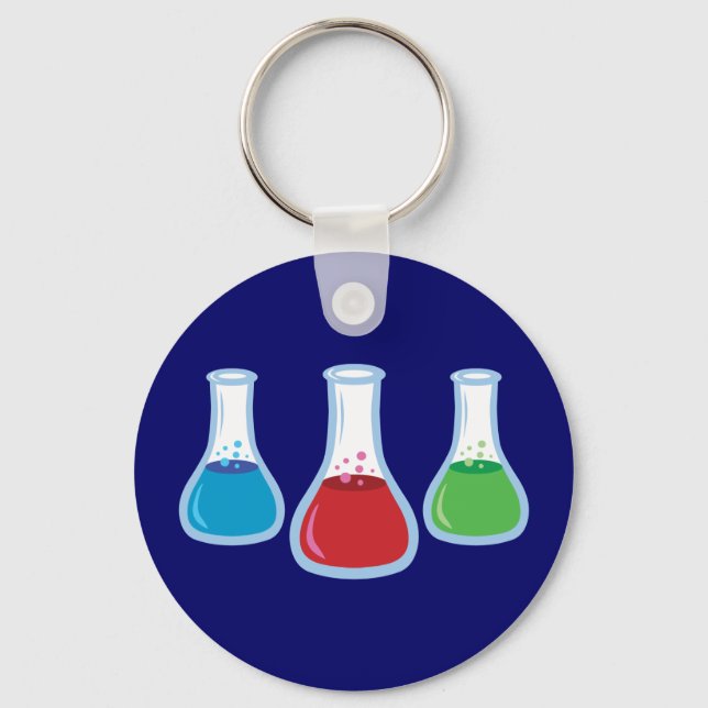 Science Flasks Keychain (Front)