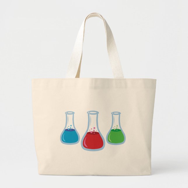 Science Flasks Large Tote Bag (Front)