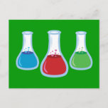Science Flasks Postcard