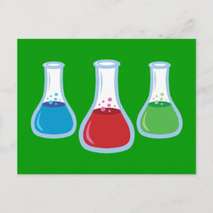 Science Flasks Postcard