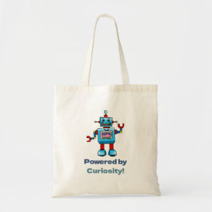 science for kids - robot tote bag