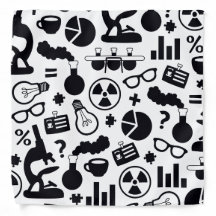 Science for Scientist Pattern (Black and White)