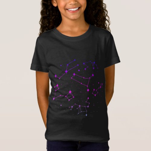 Science Galaxy Outer Space Star Constellations Ast T_Shirt