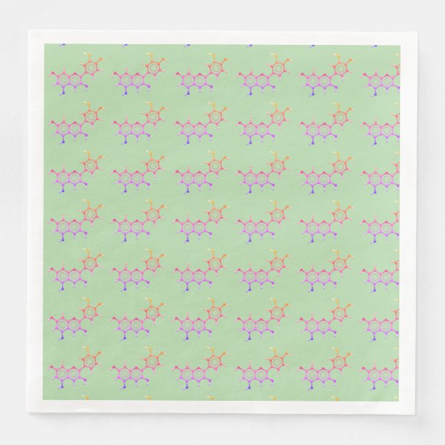 Science Garden Party Molecule Napkins (Front)