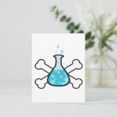 science geek beaker and crossbones design (Standing Front)