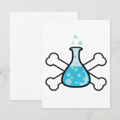 science geek beaker and crossbones design (Front/Back)