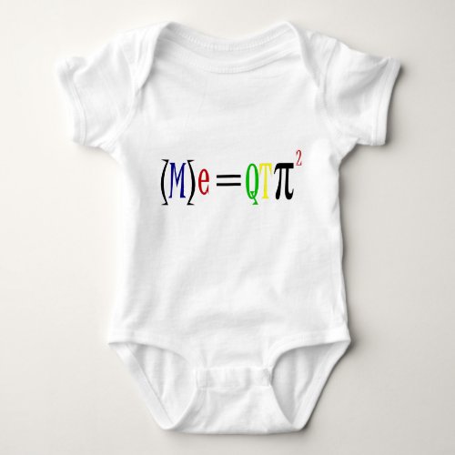 Science Geek Cutie Pie Squared Baby Formula Baby Bodysuit