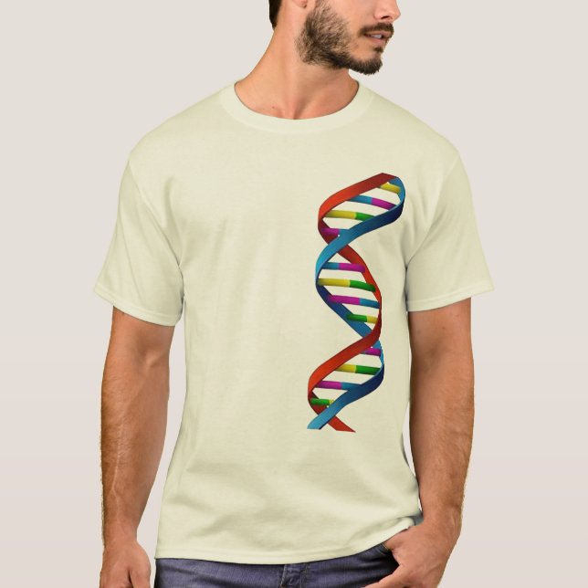 science geek gene dna genome sequence design T-Shirt (Front)
