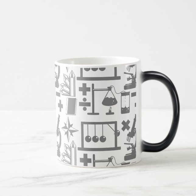 Science Geek Nerd Pattern Color Morph Mug (Right)