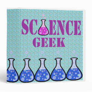 science geek notebook 3 ring binder