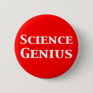 Science Genius Gifts Pinback Button