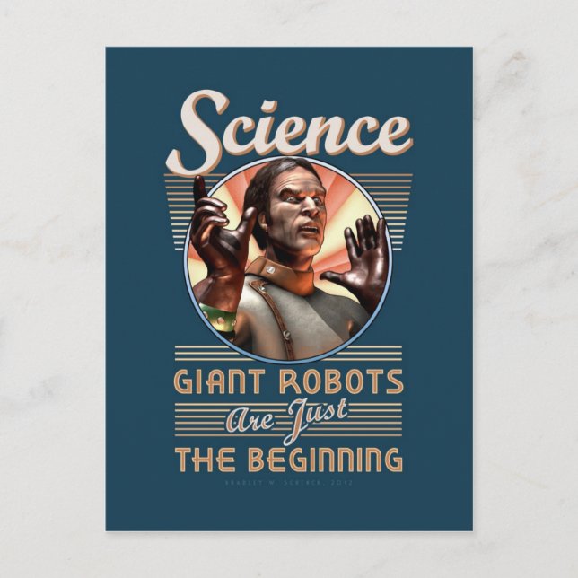 Science: Giant Robots Are Just the Beginning Postcard (Front)