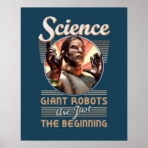 SCIENCE: Giant Robots poster (16x20