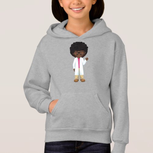 Science Girl African American Girl Scientist Hoodie