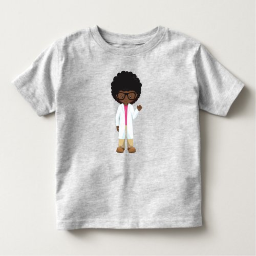 Science Girl African American Girl Scientist Toddler T_shirt