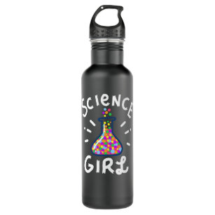 Science Girl Chemistry Biology Student Teacher Gif Stainless Steel Water Bottle