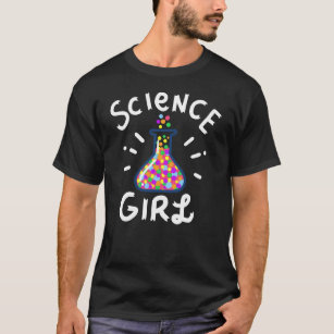 Science Girl Chemistry Biology Student Teacher Gif T-Shirt