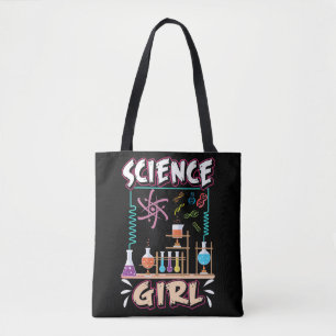 Science Girl Chemistry Laboratory Scientist Tote Bag