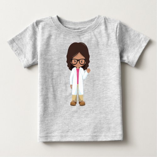 Science Girl Latina Girl Cute Girl Scientist Baby T_Shirt