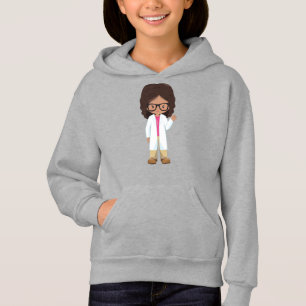 Science Girl, Latina Girl, Cute Girl, Scientist Hoodie