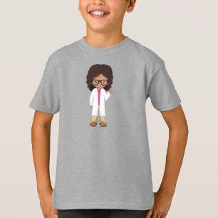 Science Girl, Latina Girl, Cute Girl, Scientist T-Shirt