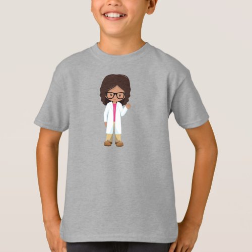 Science Girl Latina Girl Cute Girl Scientist T_Shirt