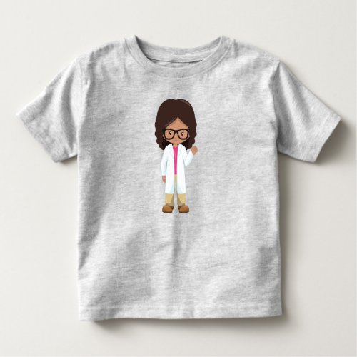 Science Girl Latina Girl Cute Girl Scientist Toddler T_shirt