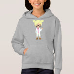 Science Girl, Scientist, Cute Girl, Blonde Hair Hoodie<br><div class="desc">Cute,  fun and adorable design with girl wearing lab coat and glasses. Modern and trendy gift,  perfect for the science lover in your life.</div>