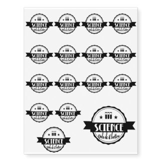 Science Girls do it Better Temporary Tattoos