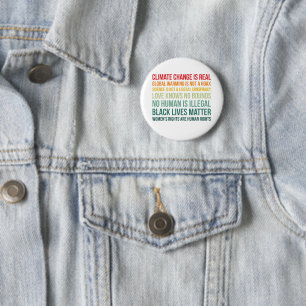 Science Global Warming Climate Change Is Real Button