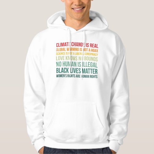 Science Global Warming Climate Change Is Real Hoodie