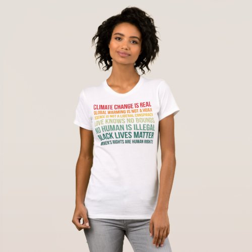 Science Global Warming Climate Change Is Real T_Shirt