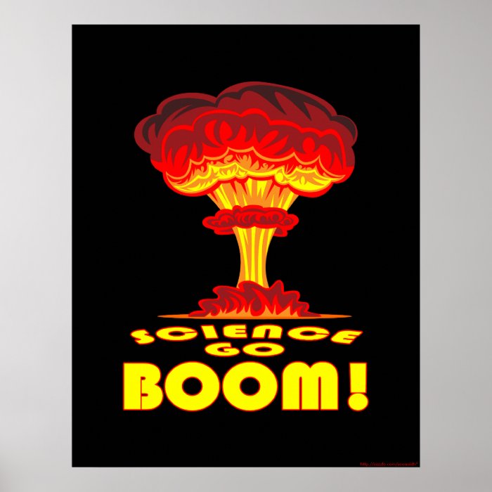 Science Go Boom Poster