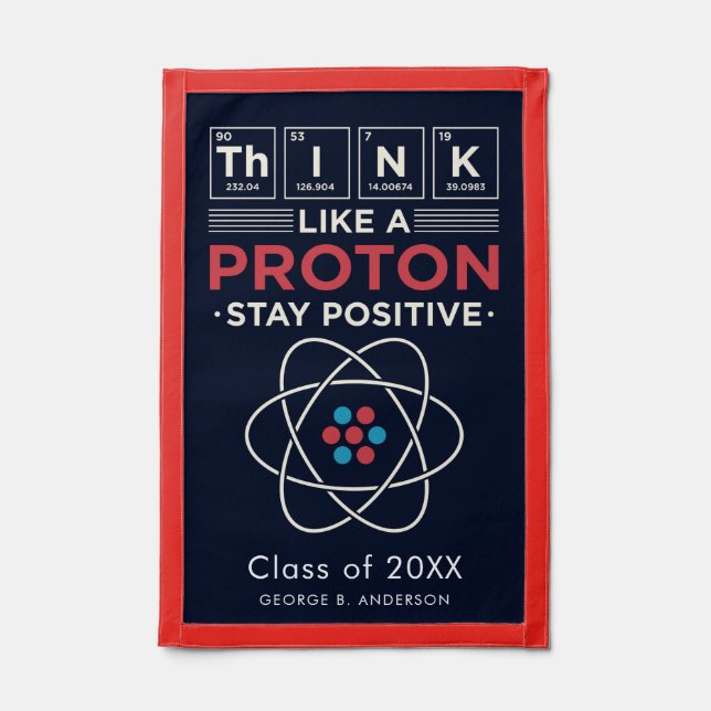 Science Graduate 2025 Gag Stay Positive Graduation Pennant (Front)