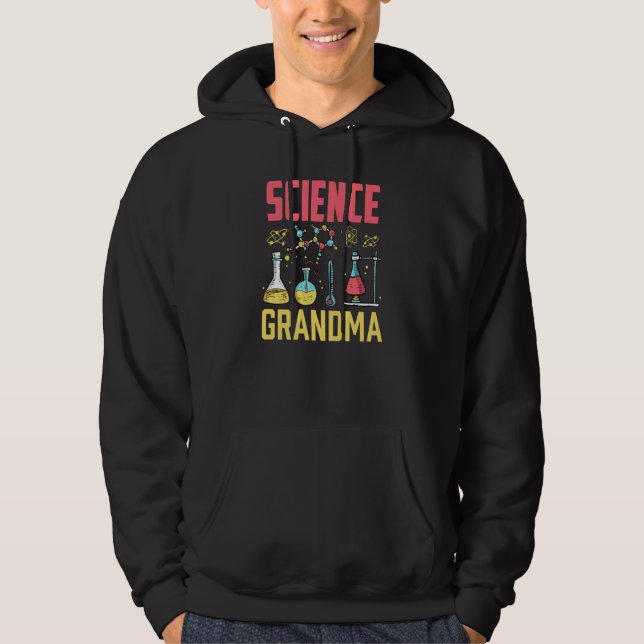 Science Grandma Scientist Research Researcher Job Hoodie (Front)