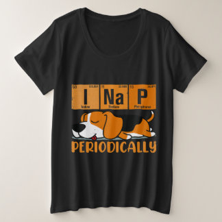 Science I Nap Periodic Table Meme Meh Beagle Dog Plus Size T-Shirt