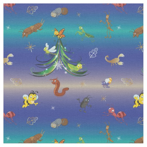 Science, Insect Bug Lover Christmas Tree Fabric