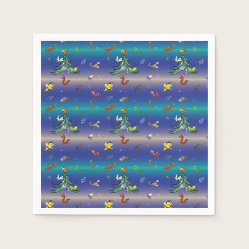 Science, Insect Bug Lover Christmas Tree Napkins