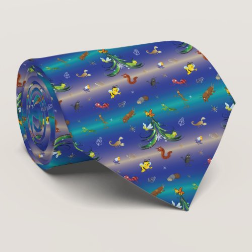 Science, Insect Bug Lover Christmas Tree Neck Tie