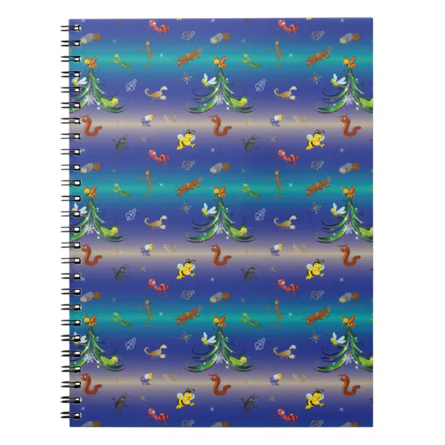 Science, Insect Bug Lover Christmas Tree Notebook (Front)