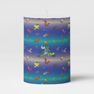 Science, Insect Bug Lover Christmas Tree Pillar Candle