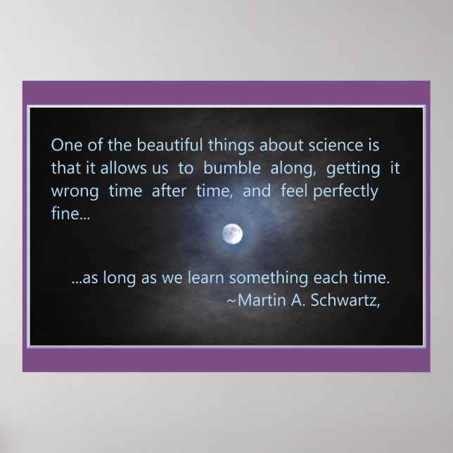 Science is about Bumbling Along! Poster (Front)