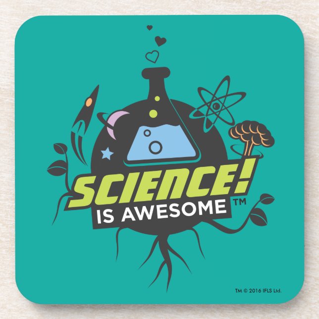 Science Is Awesome Beverage Coaster (Front)