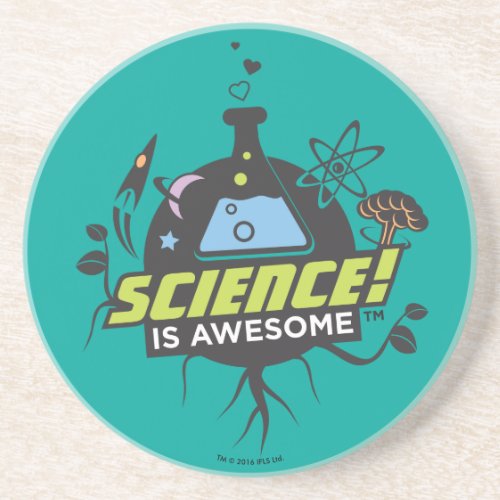 Science Is Awesome Drink Coaster