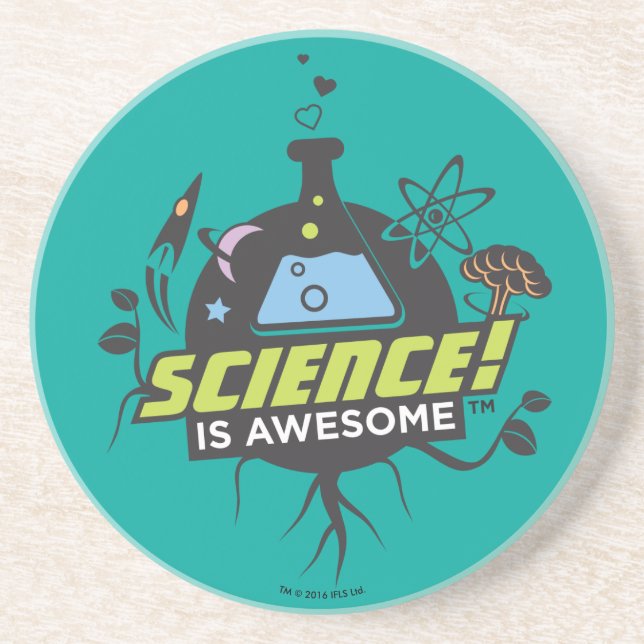 Science Is Awesome Drink Coaster (Front)