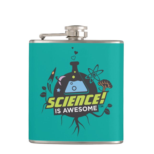 Science Is Awesome Flask (Front)
